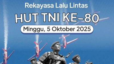 Rekayasa Lalin Saat HUT ke-80 TNI di Monas, Hindari Rute Berikut Ini
