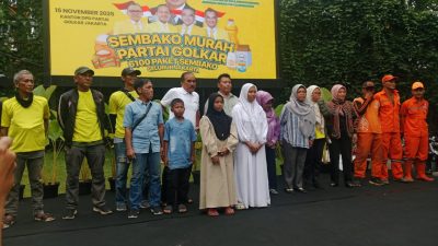 Golkar DKI Jakarta Bagikan 6.100 Paket Sembako