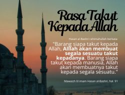 Rasa Takut Kepada Allah