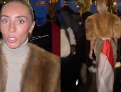 Usai Dideportasi 10 Tahun, Bintang Dewasa Bonnie Blue Lecehkan Bendera RI di Depan KBRI London!