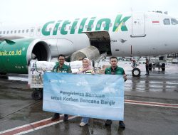 Aksi Kemanusiaan! Citilink Angkut Bantuan Bank Mandiri ke Sumatra