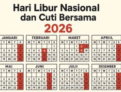 Daftar Libur Nasional dan Cuti Bersama 2026