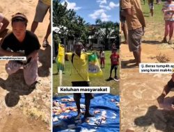 Heboh Video Warga Mengais Beras Campur Tanah, TNI: Daripada Dibawa Pulang!