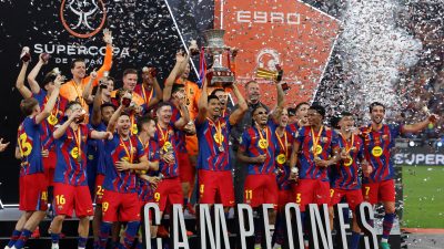 Barcelona Raih Trofi ke-16 Piala Super Spanyol Usai Kalahkan Real Madrid 3-2!