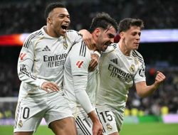 Mbappe Cetak Gol Lewat Titik Penalti, Real Madrid Menang Atas Levante