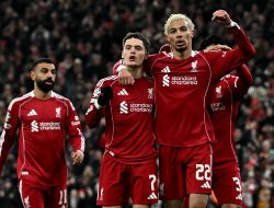 Lolos Otomatis ke Babak 16 Besar, Liverpool Pesta Setengah Lusin Gol