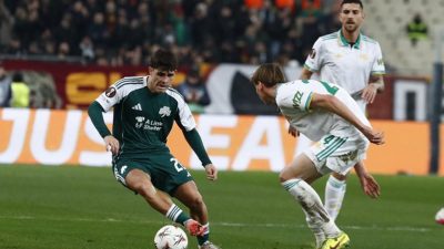 10 Pemain AS Roma Tahan Imbang Panathinaikos, Giallorossi Maju ke Babak 16 Besar