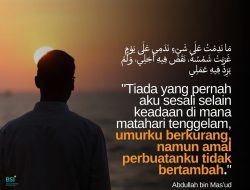 Tiada Yang Pernah Aku Sesali Selain Keadaan Di mana Matahari Tenggelam