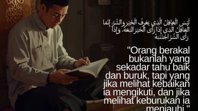 Orang Berakal Bukanlah Yang Sekadar Tahu Baik Dan Buruk