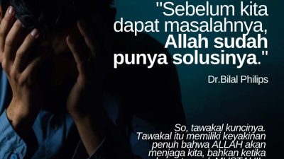 Sebelum Kita Dapat Masalahnya, Allah Sudah Punya Solusinya