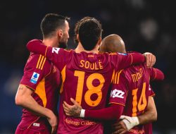 AS Roma Memanaskan Persaingan Papan Atas Klasmen Usai Raih Tiga Poin dari Cagliari
