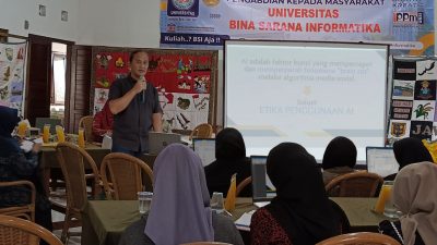 Kembangkan Kualitas Pembelajaran Guru TPQ Al Ikhlas, Dosen UBSI Beri Pelatihan AI di Cianjur