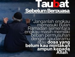 Taubat Sebelum Berpuasa