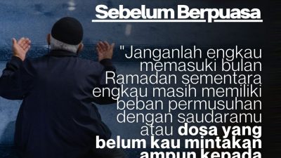 Taubat Sebelum Berpuasa