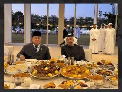Sajian Khas Timur Tengah Suguhan Bukber Presiden MBZ dan Prabowo