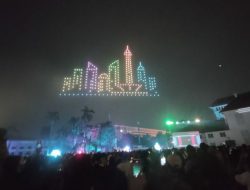 Jakarta Light Festival warnai langit Kota Tua