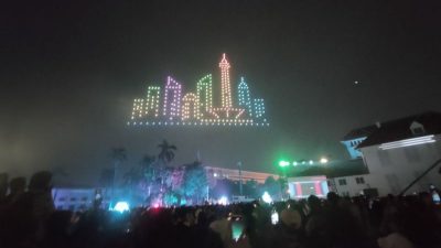Jakarta Light Festival warnai langit Kota Tua