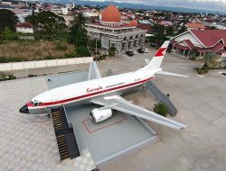 Punya Sejarah 30 Ribu Jam Terbang, Pesawat Legendaris Garuda Ini ‘Pensiun’ di Tanah Rencong