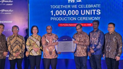 Tembus 1 Juta Unit! Motor TVS ‘Made in Karawang’ Laris Manis di Luar Negeri, Cek Datanya