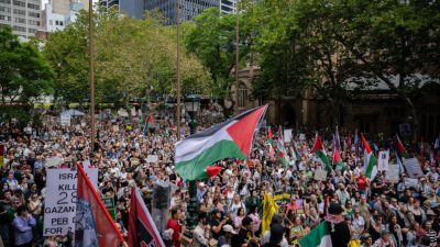 Kunjungan Herzog ke Sidney Diwarnai Demo Penolakan Warga Australia