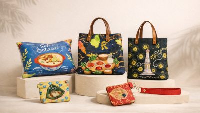 Bukan Makanan Tapi Laku Keras! Intip Keunikan Tas Lipat Motif Rendang hingga Sate ke Mancanegara