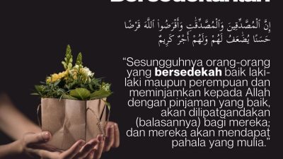 Bersedekahlah