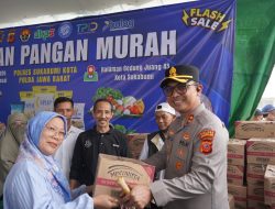 Jaga Stabilitas Harga, Polres Sukabumi Kota Gelar Gerakan Pangan Murah di Gedung Juang 45