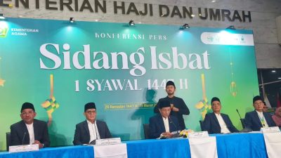 Hasil Sidang Isbat: Lebaran Idulfitri 1 Syawal 1447 Hijriah Sabtu 21 Maret 2026