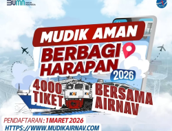 Buruan! AirNav Indonesia Bagi 4.000 Tiket Mudik Gratis 2026, Simak Link dan Rutenya