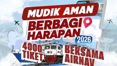 Buruan! AirNav Indonesia Bagi 4.000 Tiket Mudik Gratis 2026, Simak Link dan Rutenya