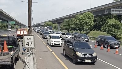 Awas Terjebak! Akses KM 55 Ditutup, Skema Contraflow Tol Japek Kini Mulai dari KM 47