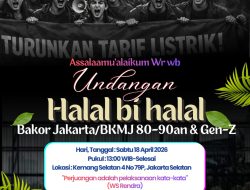 Aktivis Bakor Jakarta Gelar Halal Bihalal “Perjuangan Adalah Pelaksanaan Kata-kata”