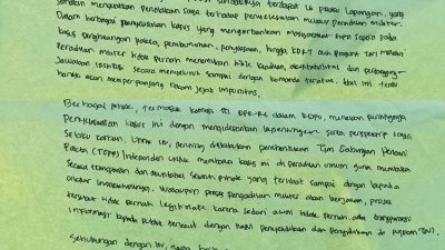 Surat Hijau Muda untuk RI 1: Andrie Yunus Minta TGPF, Tolak Kasusnya ‘Ditelan’ Impunitas!