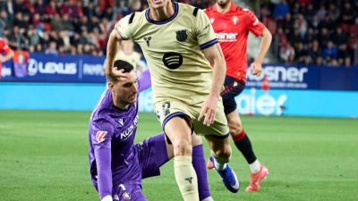 Kalahkan Osasuna 2-1, Barcelona Semakin Dekat dengan Gelar Juara
