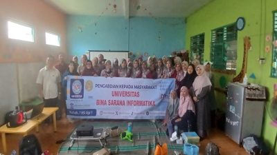 Jalankan Tri Dharma Perguruan Tinggi, Dosen UBSI Beri Pelatihan Laporan Transparansi Donasi ke RA Nurul Hikmah