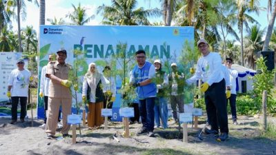 Aksi Nyata MenEPI untuk Bumi! PLN EPI Tanam 2.500 Pohon Cemara Udang di Pantai Induk Lombok