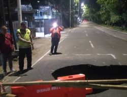 Awas! Jalan Raya Lenteng Agung Arah Depok Amblas Makan Korban Lajur Jalan