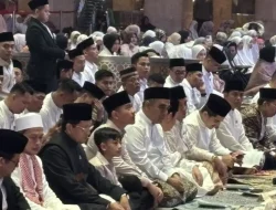 Gibran Sholat Idul Adha di Masjid Istiqlal, Prabowo di Prancis
