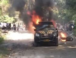 Amuk Massa di Huamual Maluku Dipicu Kasus Pelecehan, Kendaraan Dinas Polisi Jadi Sasaran