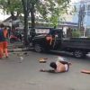 Mobil Bak Terbuka PPSU Hantam Pohon di Jakbar, Lima Orang Terluka