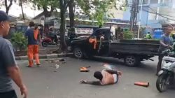 Mobil Bak Terbuka PPSU Hantam Pohon di Jakbar, Lima Orang Terluka