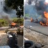 Bentrok Mencekam Warga Vs Karyawan PT Bridgestone di Sergai, 28 Kendaraan Hangus Dibakar!