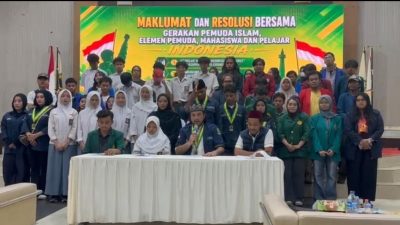 Kolaborasi GPI dan Elemen Pemuda Deklarasikan Maklumat Resolusi Bersama