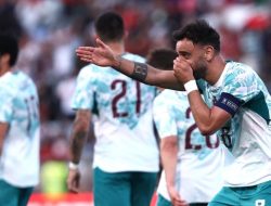 Cetak Gol Roket ke Gawang Chile, Bruno Fernandes Joget ‘Kicau Mania’ di Lisbon