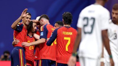 Bantai Arab Saudi 4 Gol Tanpa Balas, Spanyol Jaga Asa Lolos 32 Besar