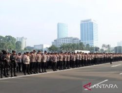 413 Personel Gabungan Siaga Amankan Unjuk Rasa di Jakpus