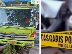 Kecelakaan Hari Ini di Jalan Gatot Subroto, Truk Tabrak Pembatas Tol, Tanaman Tumbang