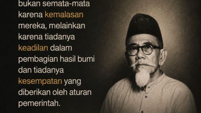Kemiskinan Rakyat Bukan Semata-Mata Karena Kemalasan Mereka