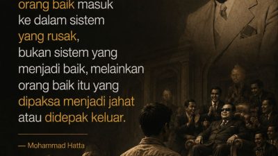 Orang Baik Masuk Ke Dalam Sistem Yang Rusak