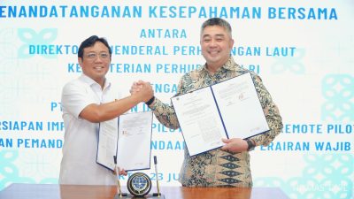 Modernisasi Layanan Kapal, Kemenhub dan Pelindo Siapkan Implentasi ePilotage pada Perairan Wajib Pandu